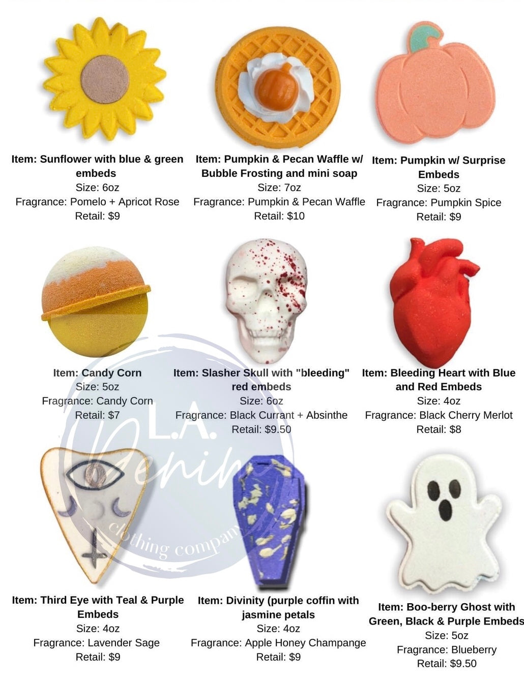 Halloween/Fall Bath Bombs