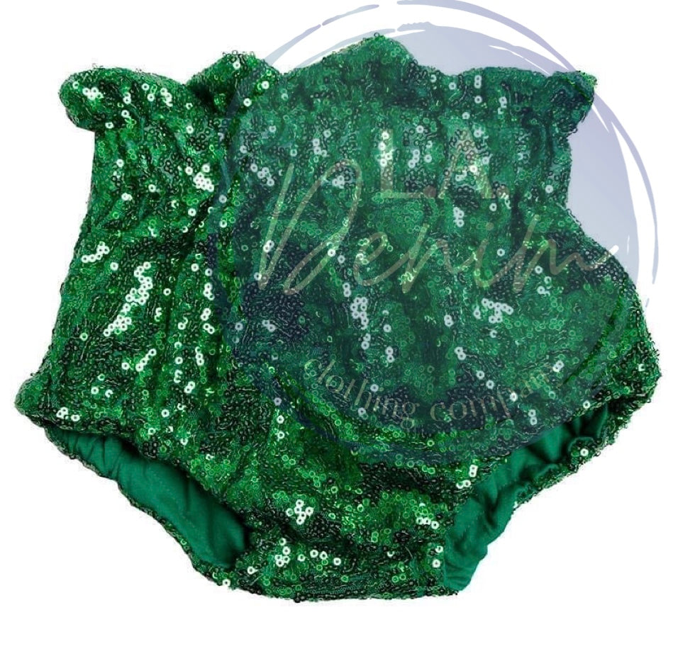 Green Sequin Bloomies