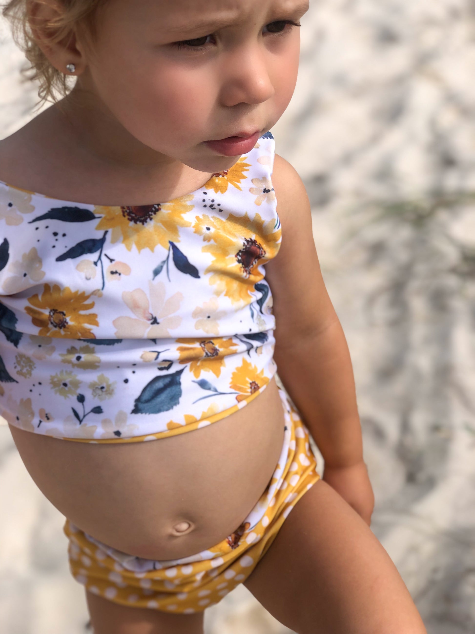 Reversible Sunflower Swimsuit – LA Denim Co