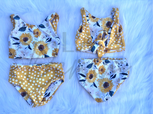 Reversible Sunflower Swimsuit